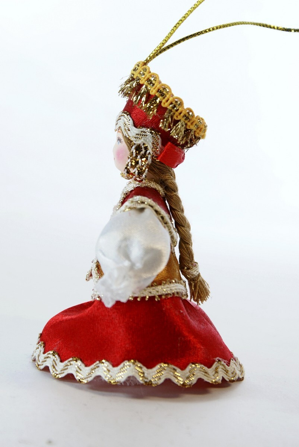 Кукла-подвеска Девушка в душегрее.