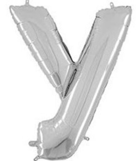 Буква "У" серебро 65 см