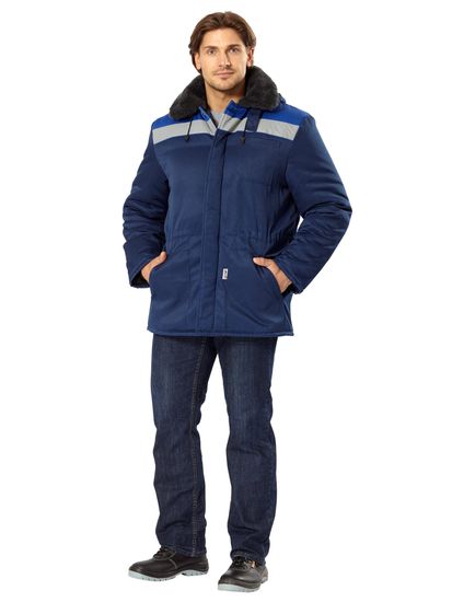 Куртка зимняя "Бригада" (синий/василек)