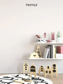 Обои флизелиновые 1.06, виниловые бежевые однотонные Textile (Moda Interio) метровые под ткань в гостиную