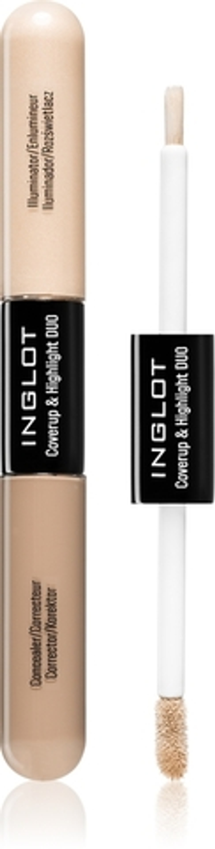 Inglot Coverup & Highlight Duo - Долговечный консилер с хайлайтером, 6,6 ml