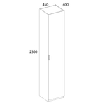 MODERN, Шкаф 1D/45 Z. Цвет ПЕРСИДСКИЙ ЖЕМЧУГ