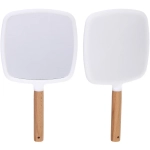 Зеркало косметическое с ручкой «Cute look - Королева», квадрат, цвет белый 14*25см