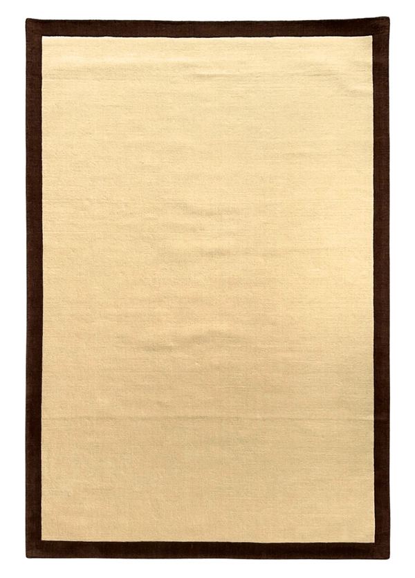 Handwoven Carpet | Cream, Brown
