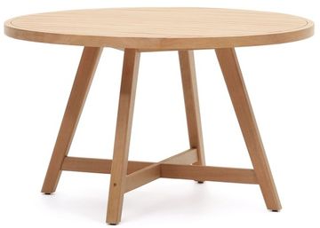 Urgell Круглый уличный стол из массива эвкалипта Ø 130 см Испания La Forma