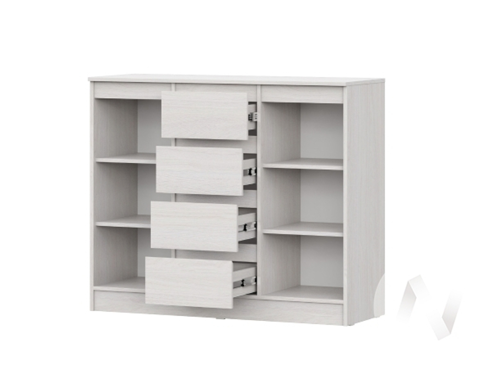 Комод 4 ящика 2-х створчатый МС Бриз-1