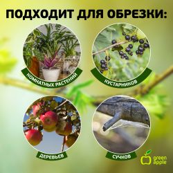 GTBL12-007 GREEN APPLE Сучкорез телескопический (+30 см) с храповым механизмом, плоскостной | GREEN APPLE
