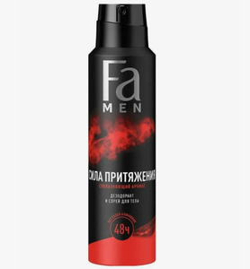 АНТИПЕРСПИРАНТ АЭРОЗОЛЬ FA MEN ATTRACTION FORCE БЕЗ СОЛЕЙ АЛЮМИНИЯ 150МЛ