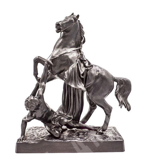 Конь с водничим. Скульптурная композиция..Чугун. по модели  СССР, Каслинский завод. 1953 г.