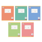 Тетрадь А5 12л. кос.лин. для левшей "Любимая палитра" (Эксмо) микс цветов (комплект 3 шт)