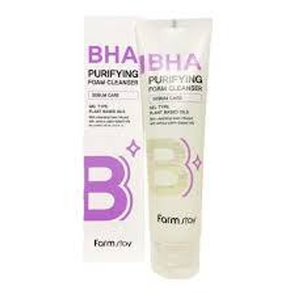 очищающая пенка для умывания FarmStay BHA Purifying Foam Cleanser.