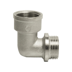 Уголок 3/4'' вн/нар с ограничением никель