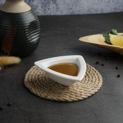 Соусник 20 мл 8*8 см h2,5 см Mini Mix треугольник белый фарфор P.L. Proff Cuisine [6]