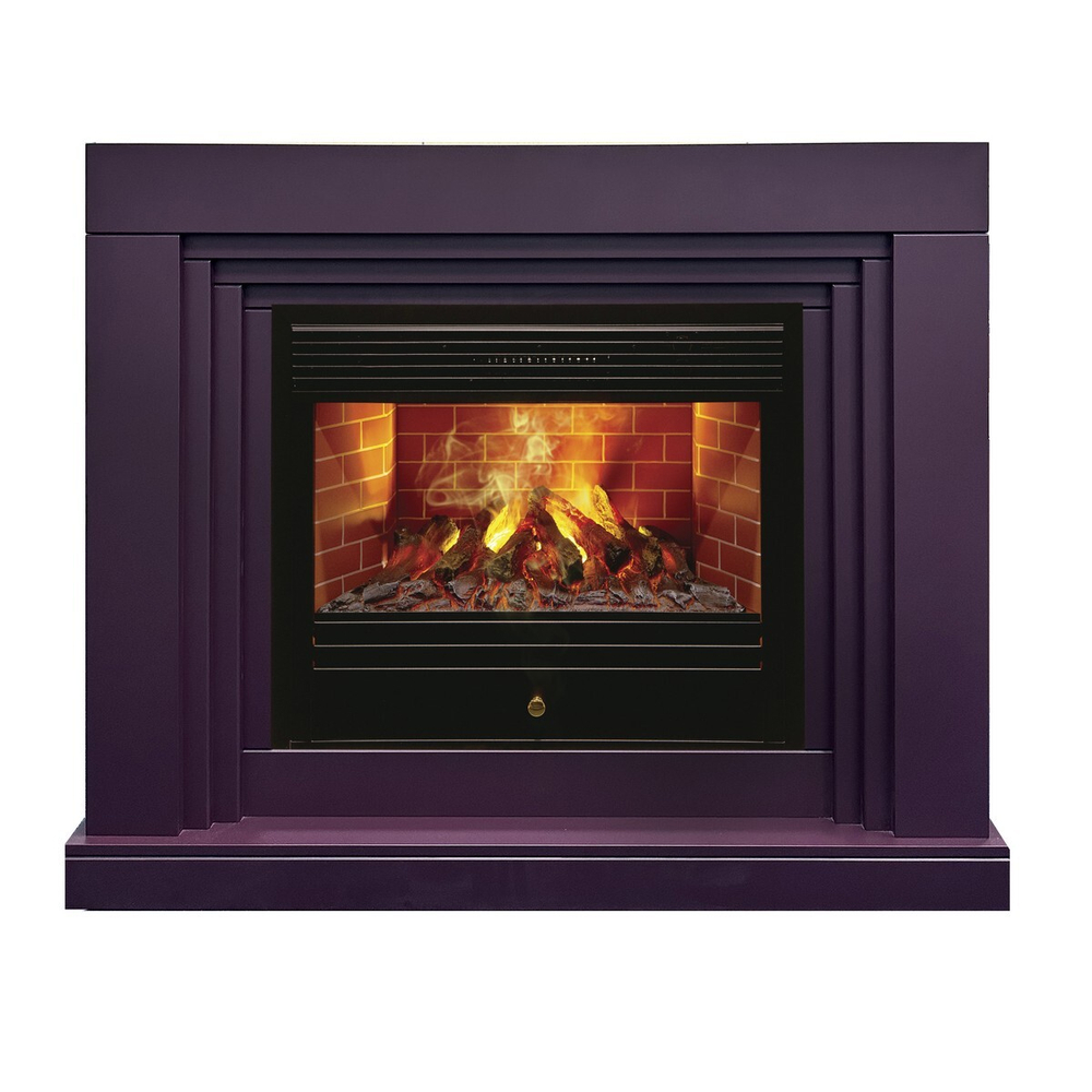 Электрокамин RealFlame Stanley 26 Plum сливовый с очагом 3D Novara