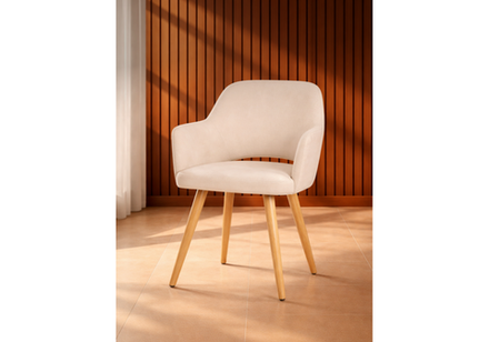 Стул деревянный Woodville Эолин 360 бежевый (glory 03), светлое дерево