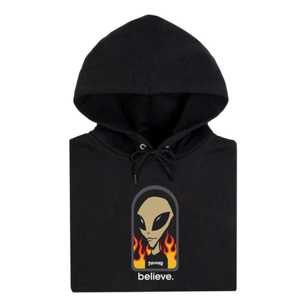 Толстовка Thrasher X AWS - Believe Hoodie Black