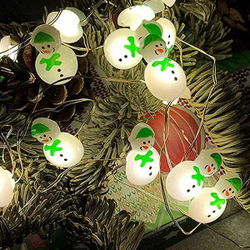 Гирлянда светодиодная Снеговик, 2 м