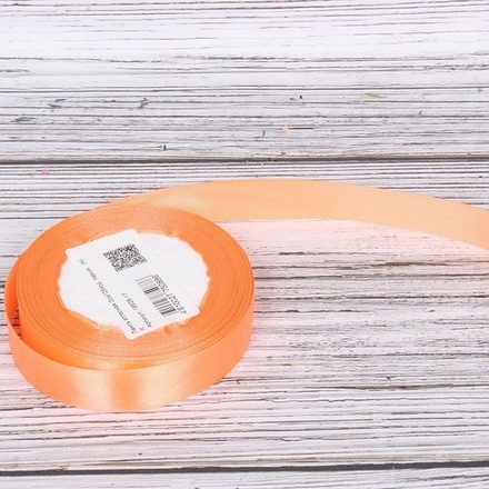 Лента атласная 3,8см*22,85м ТЕМНО-ПЕРСИКОВЫЙ