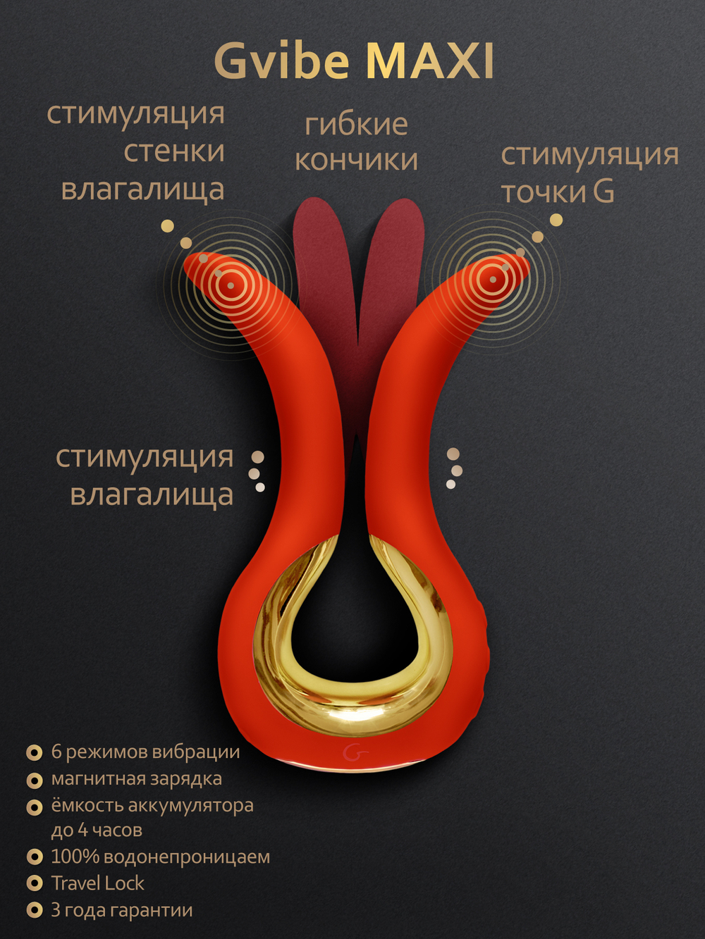 Gvibe Maxi - Универсальный вибратор