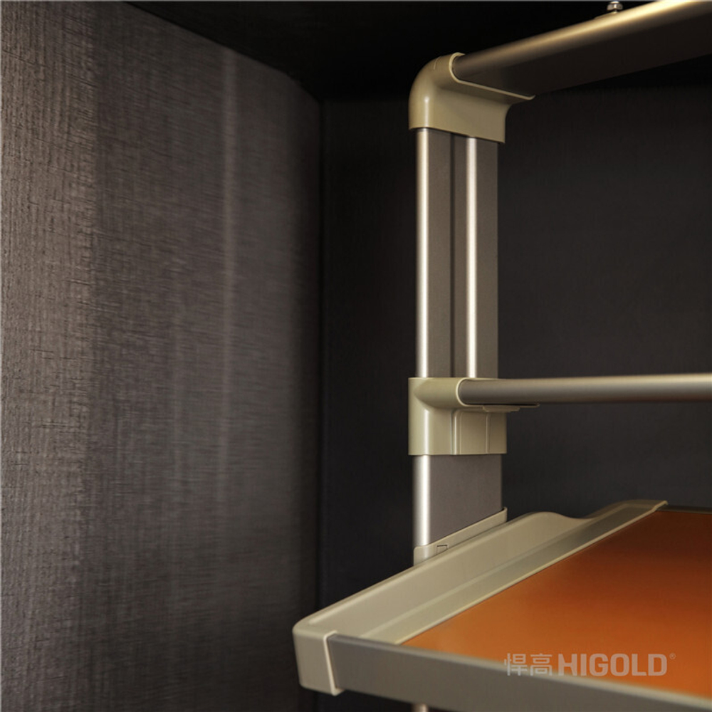 Вращающаяся полка для обуви, 685x355x(1070-1270), 6 уровней