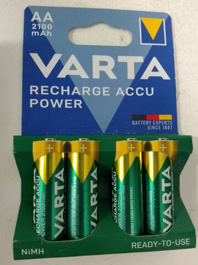 Аккумулятор VARTA R06 2U 2100 mAh блистер. (Цена за 4шт)