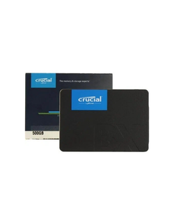 Crucial SSD Disk BX500 500GB SATA 2.5” 7mm (with 9.5mm adapter) SSD, 1 year