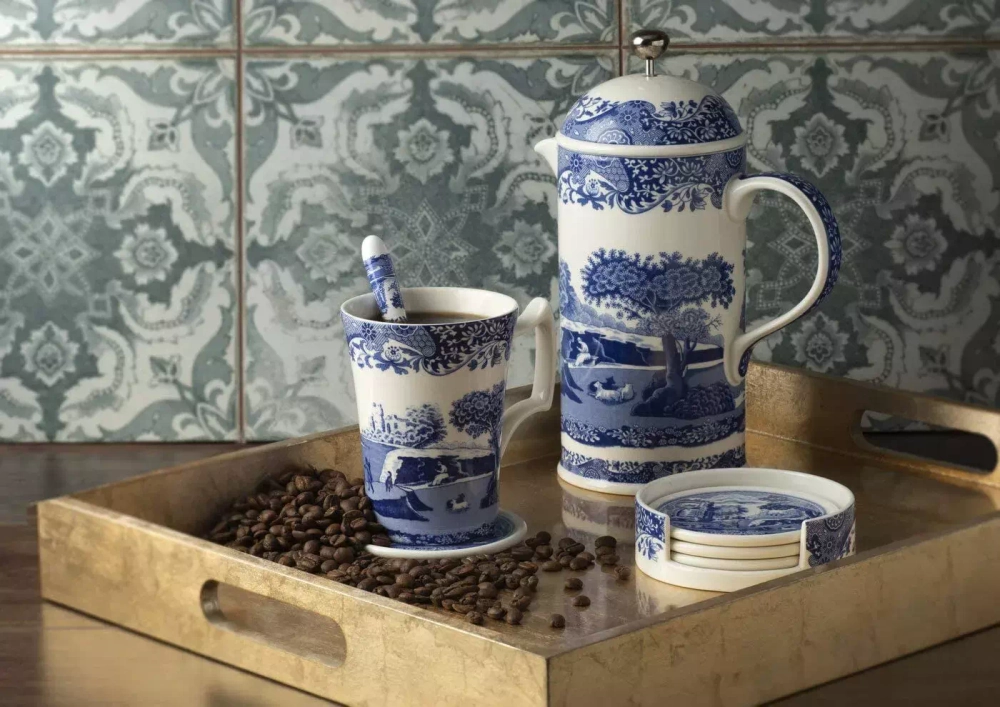 Spode - Синяя итальянская масленка 20х10см. / артикул   BLI2850-X  / GTIN 783931401565