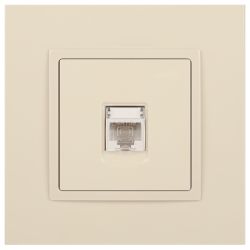 Розетка ЭРА Elegance 14-3107-02 информационная RJ45 IP20 слоновая кость