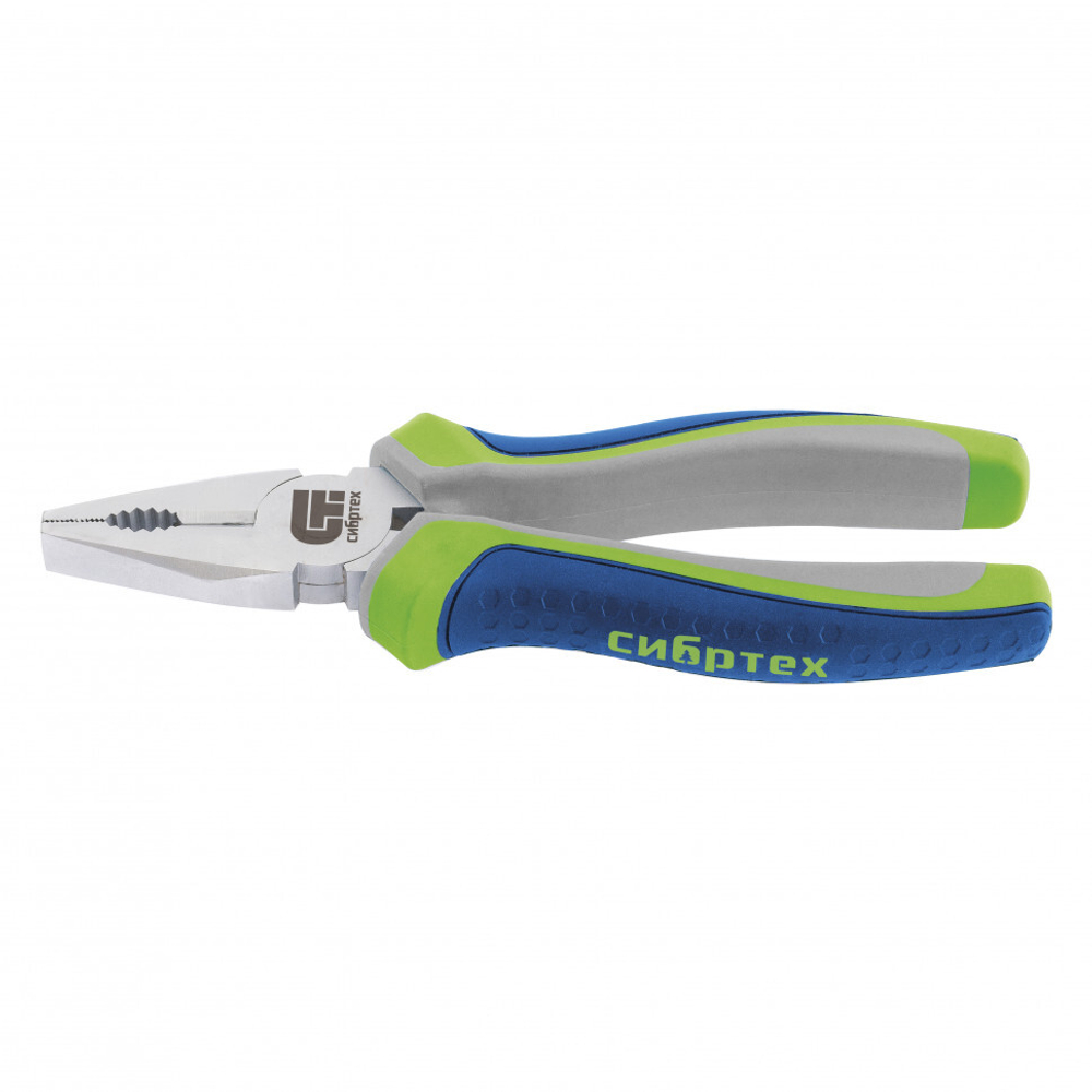 Плоскогубцы комбинированные, 180 мм, трехкомпонентные рукоятки Сибртех