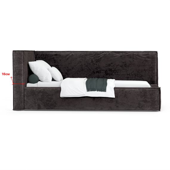 Кровать Bever ЛЕВАЯ 90 с  подъемным механизмом Nebby 016