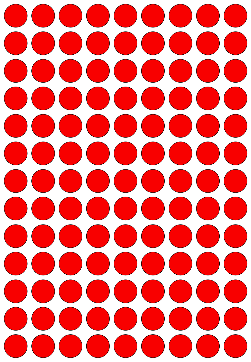 Виниловые наклейки для упаковки и маркировки Policomprint M20, 12 мм. 117 шт.