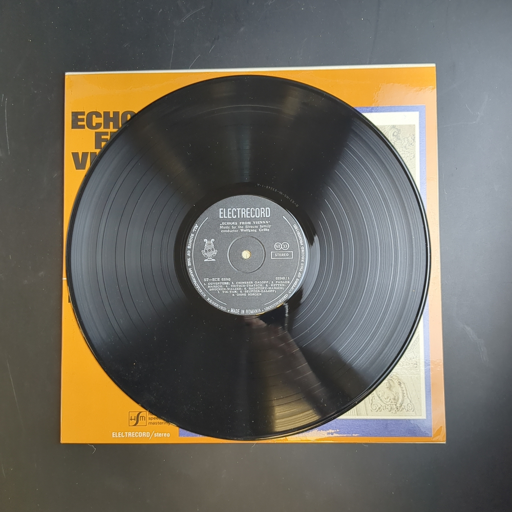LP Echoes from Vienna. Виниловая пластинка 12 дюймов. Румыния 1984 год
