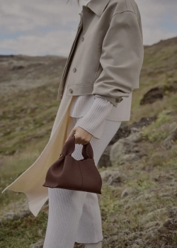 POLENE СУМКА NUMERO NEUF MINI, КОРИЧНЕВЫЙ