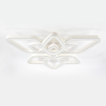 Потолочный светодиодный светильник 113Вт, 7708лм, 3000-6000K, Ra>80, плавная регулировка мощности, изменение цветовой температуры, пульт, металл/акрил, белый