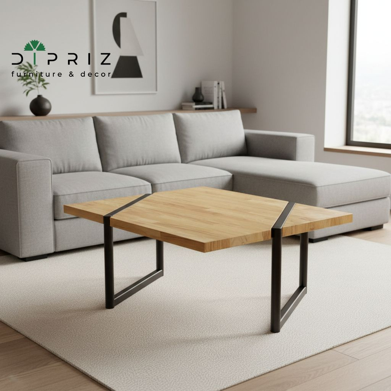 Журнальный столик, 120х80х45, Флеверс, кофейный, из массива дуба, MAKOSA