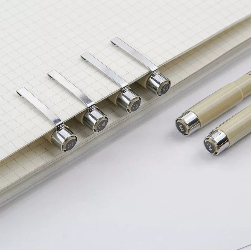 Комплект из 9 линеров (лайнеров) для скетчинга (в пенале)