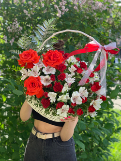 Цветочная корзина Контраст