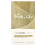 Ageless Foundation Laboratories, UltraDerm Gold, натуральная коллагеновая поддержка с запатентованным коллагеном BioCell, 60 капсул