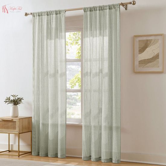 Плотный тюль-сетка Pier (светло-серый)