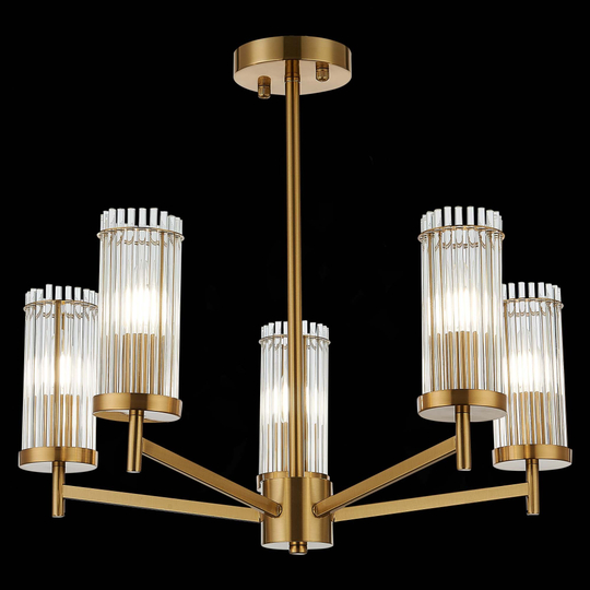 SL1233.302.05 Люстра потолочная ST-Luce Латунь/Прозрачный E14 5*60W