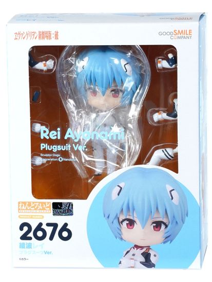 Фигурка Аниме Nendoroid Евангелион 2.0 Rei Ayanami 10см 4580590203181 / фигурка нендоройд по мотивам аниме "Евангелион", Аянами Рей