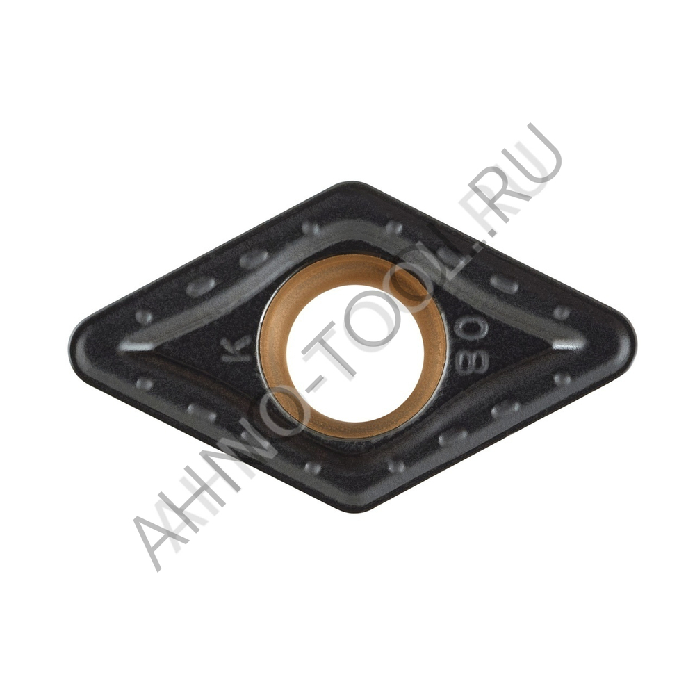 Пластина твердосплавная ISO DCMT070208-PMA ACP10E AHNO по стали, чистовая