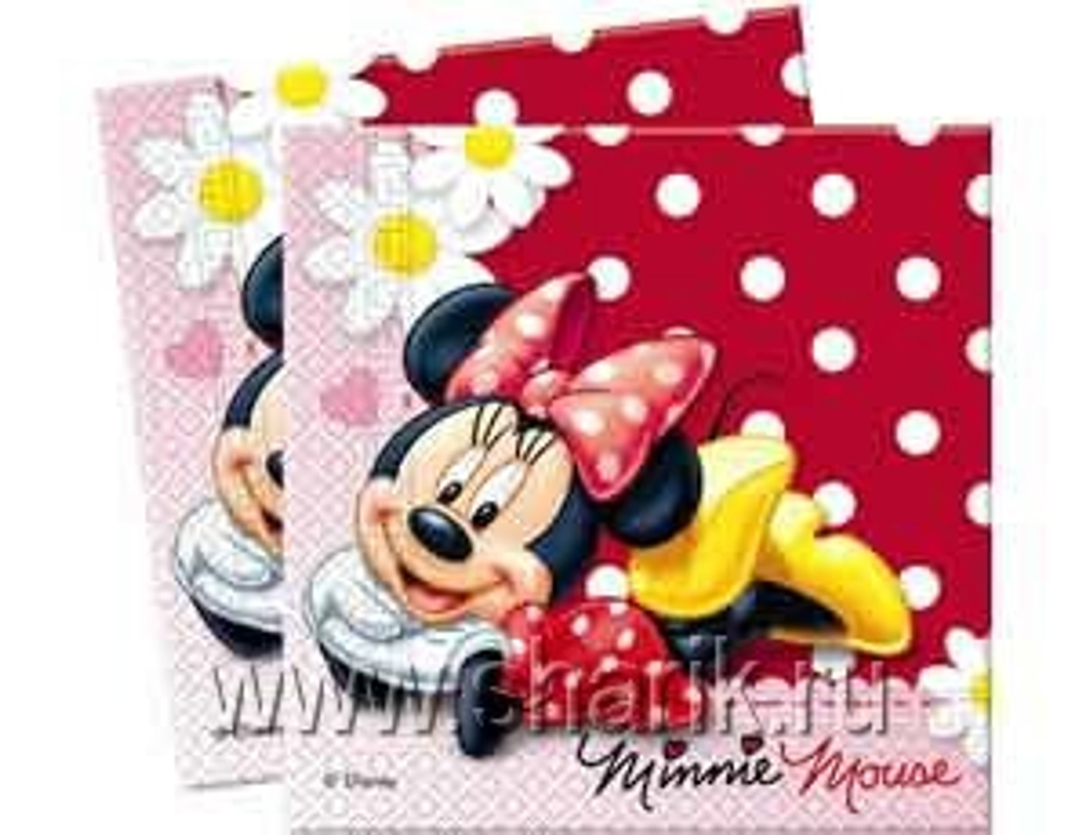 Салфетка Минни Ромашки 33см 16шт.