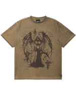 Женская Футболка Dark Fairy Washed Beige Oversized