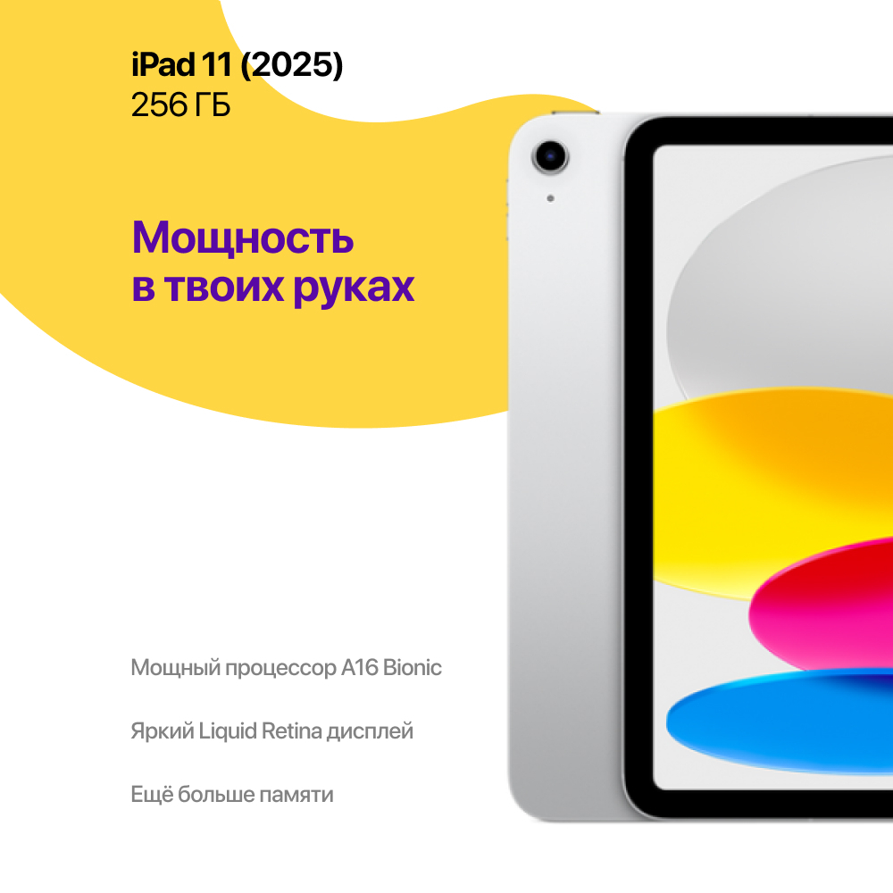 iPad 11 (2025) 256 ГБ, Серый