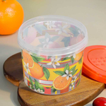 Банка с завинчивающейся крышкой 0,7л "Asti. Сицилия", цвет красный