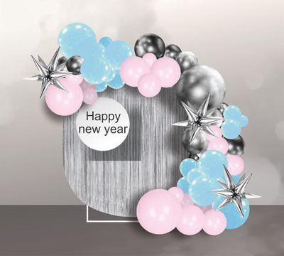 Круглая фотозона на Новый год