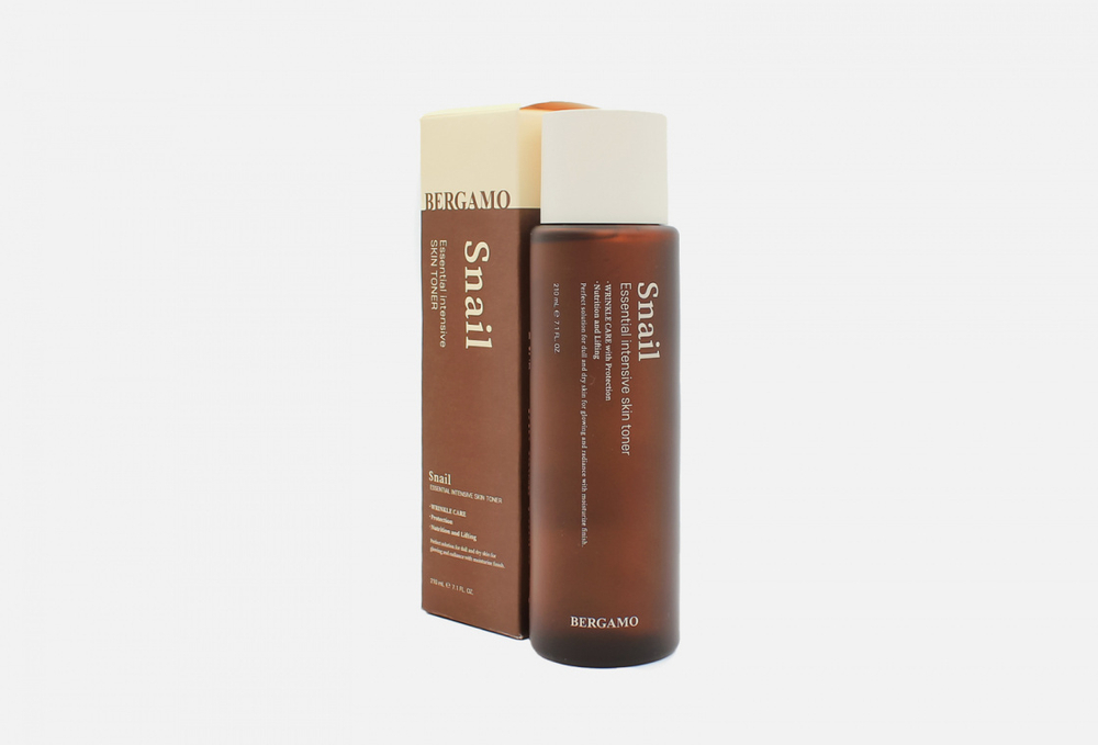 [Bergamo] Snail Essential Toner - Тонер для лица с муцином улитки, 210 мл