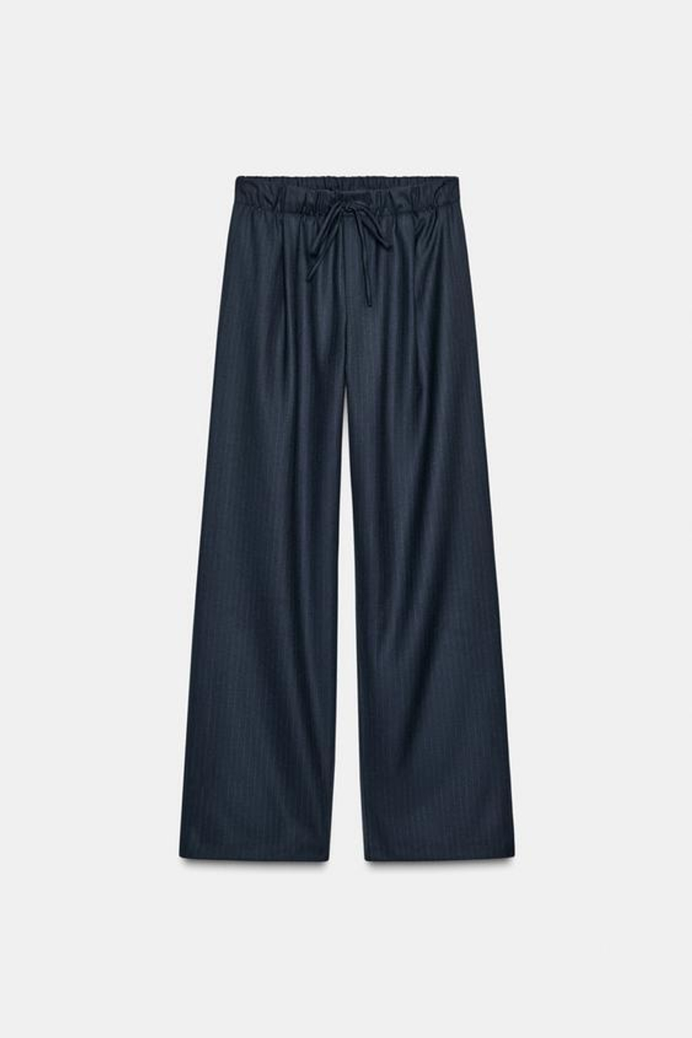 ZARA БРЮКИ С ЗАЩИПАМИ, МОРСКОЙ СИНИЙ