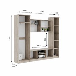 Гостиная Герда (дуб крафт серый/серый графит), Интерьер Центр, г.Пенза